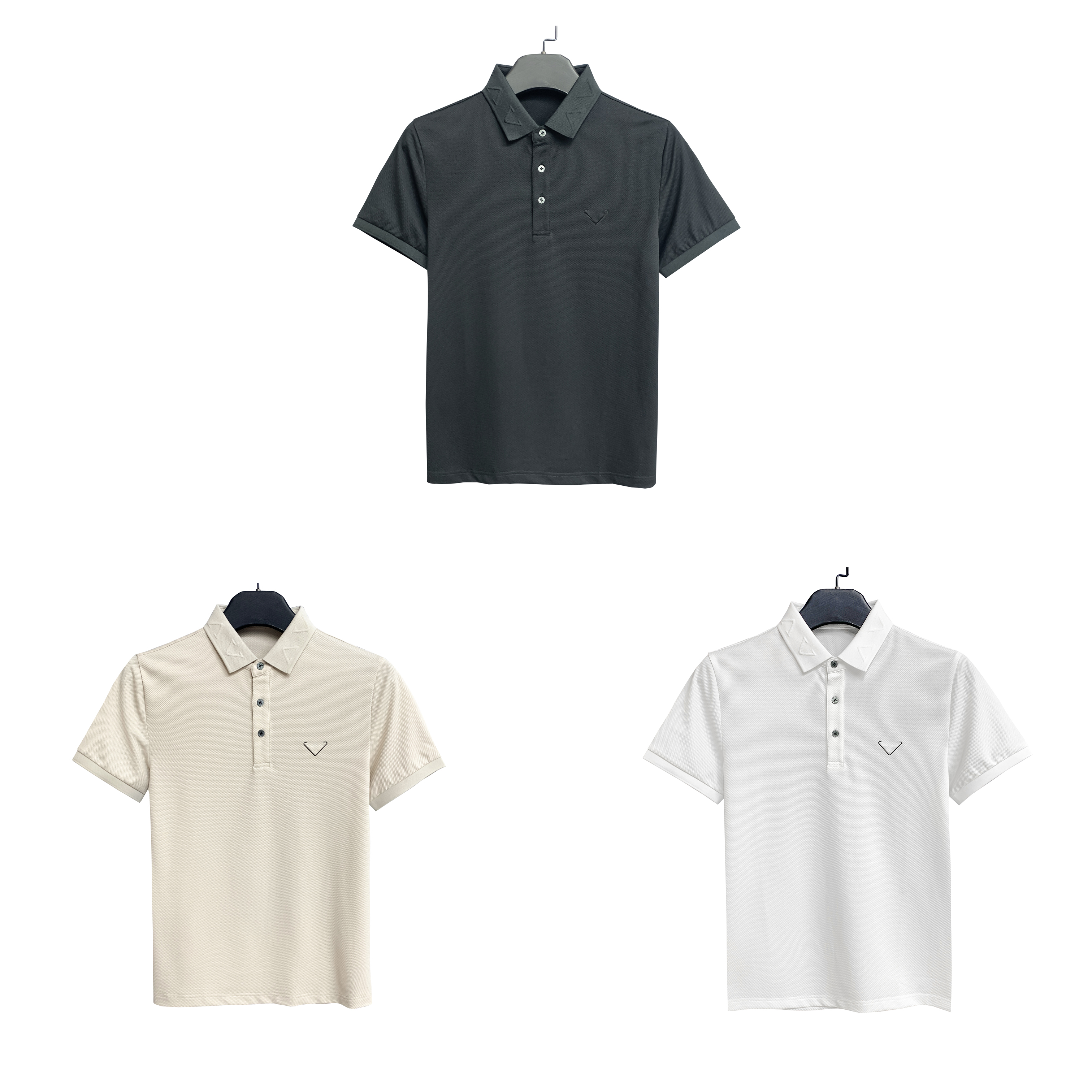 迪KN【6A桑蚕丝+以色列棉】4面料混纺男士夏季翻领短袖POLO衫24099