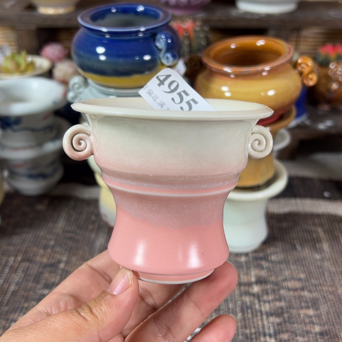 红陶景德镇手工花盆