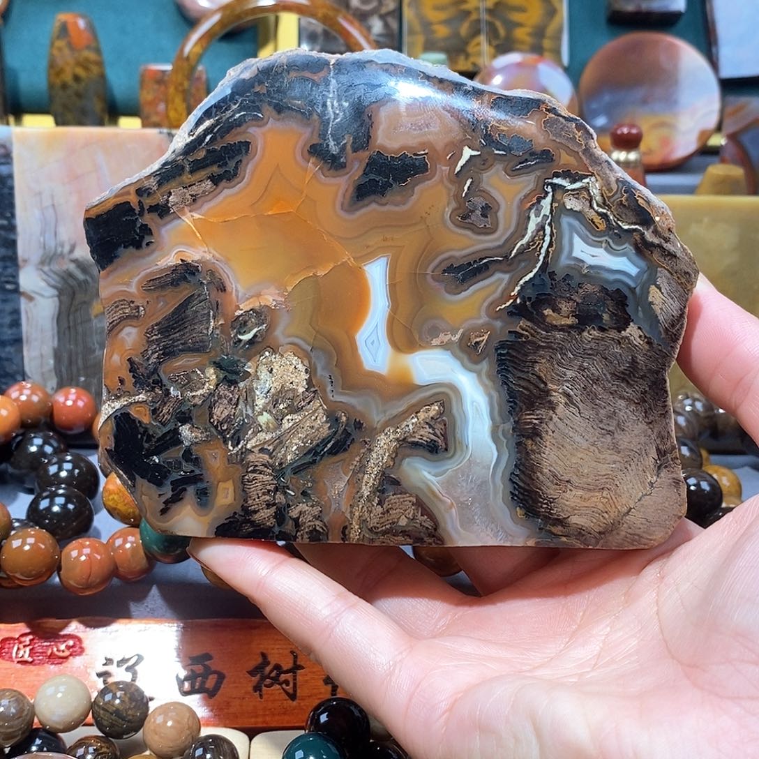 硅化玉天然北票硅化玉原石未镶嵌天然北票硅化玉原石