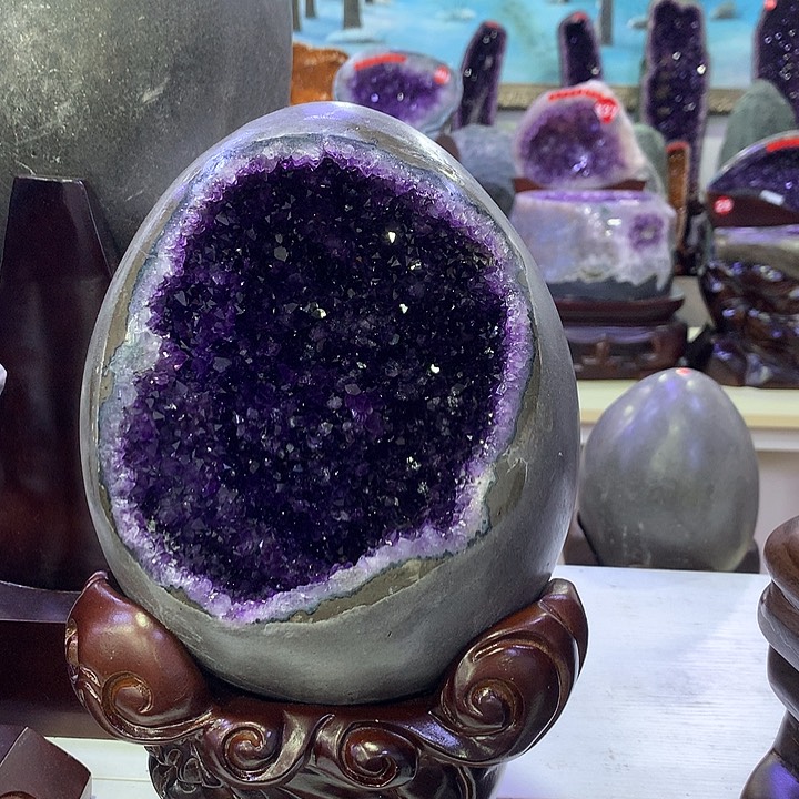 紫晶大型摆件（非配饰）未镶嵌玥*玥蛋