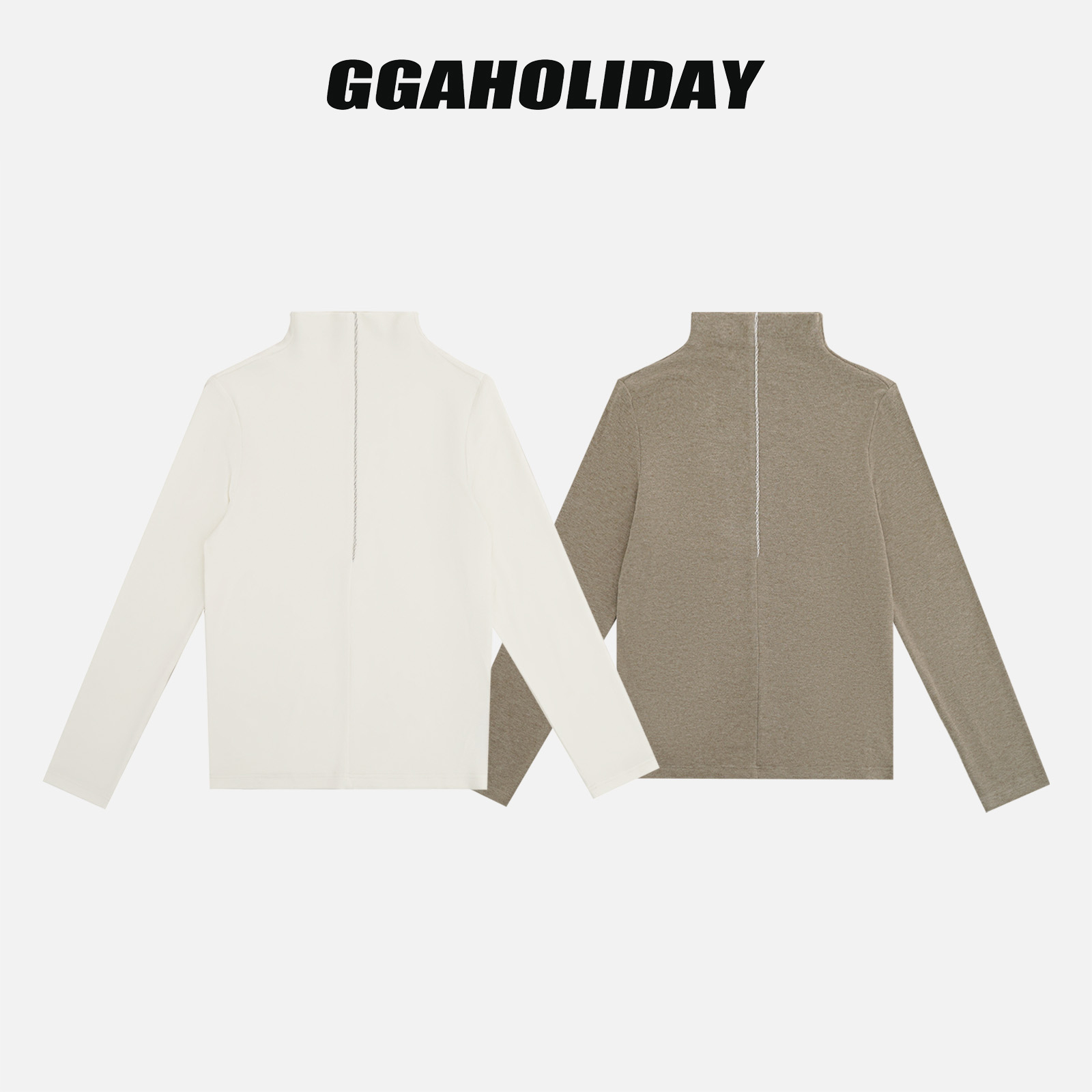 【上新】 GGAHOLIDAY轻奢半高领打底衫女内搭冬百搭长袖T恤 161092