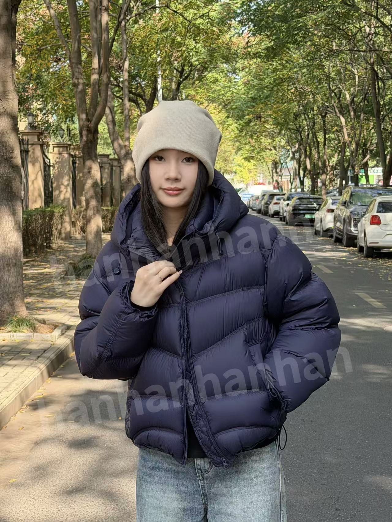 原版正版25年新款95%白鸭绒轻柔保暖连帽高级感羽绒服一件过冬