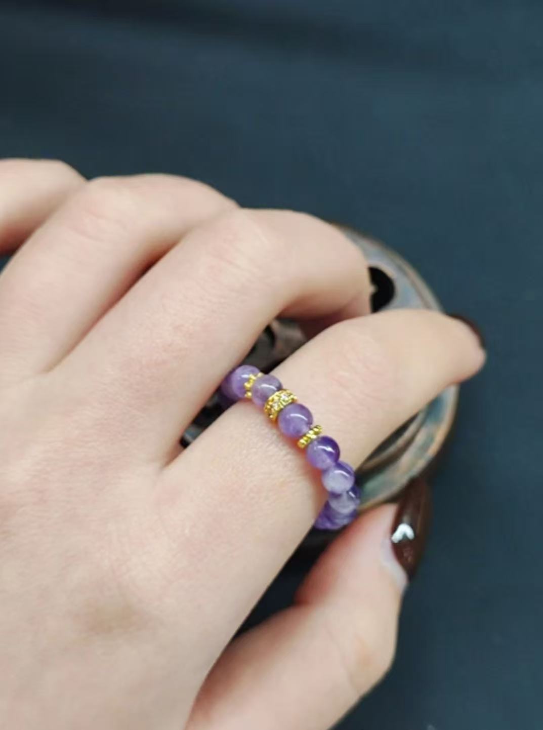 紫水晶戒指（无礼盒）637