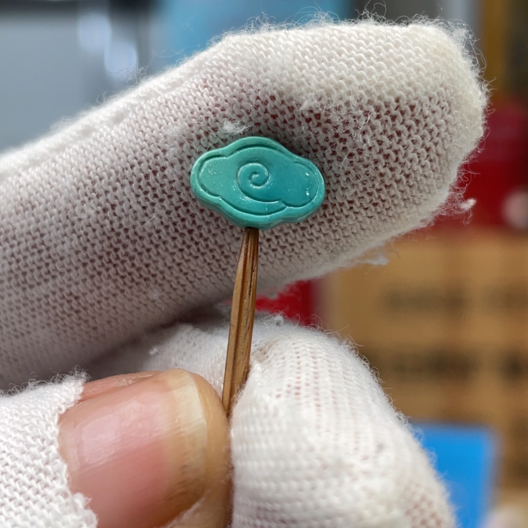 绿松石未镶嵌挂件