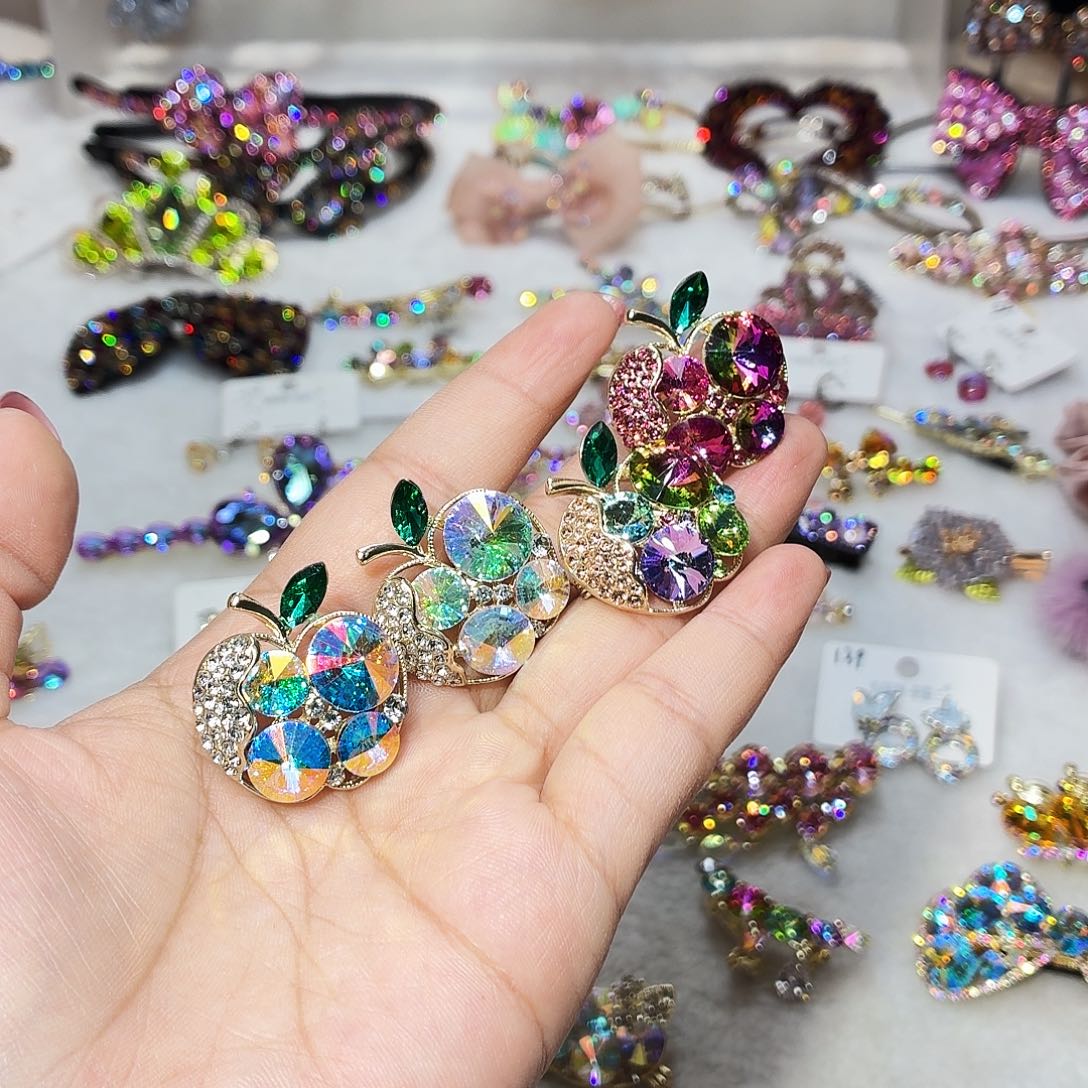 布艺铁合金发饰发夹发夹