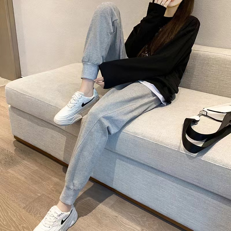 新款运动裤重磅美式百搭宽松港风韩版秋冬休闲外穿男女同款显瘦