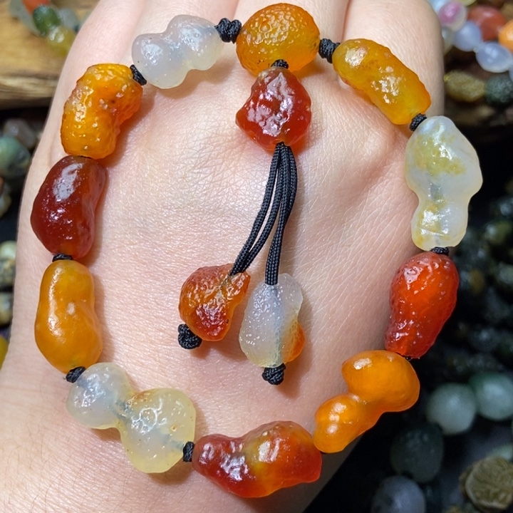 玛瑙/玉髓合金手链