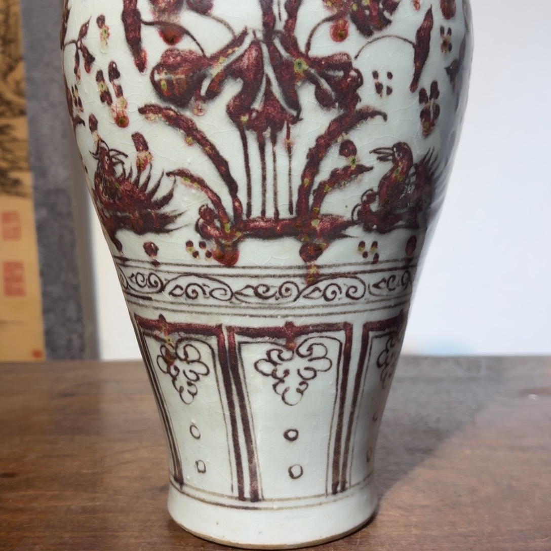 飘****陶摆件瓷器工艺品摆件矾红