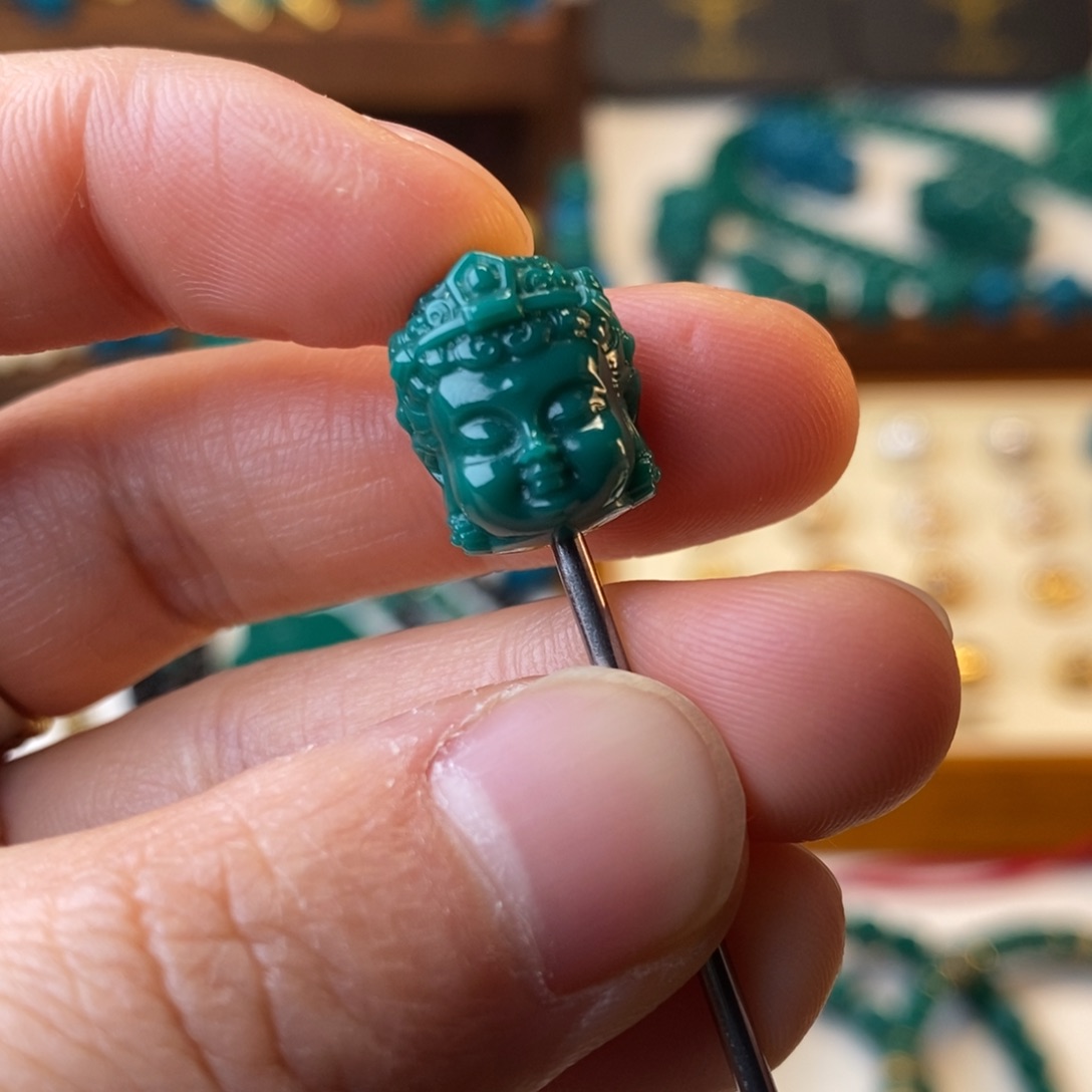 琉璃DIY地狱色12mm宝像观音