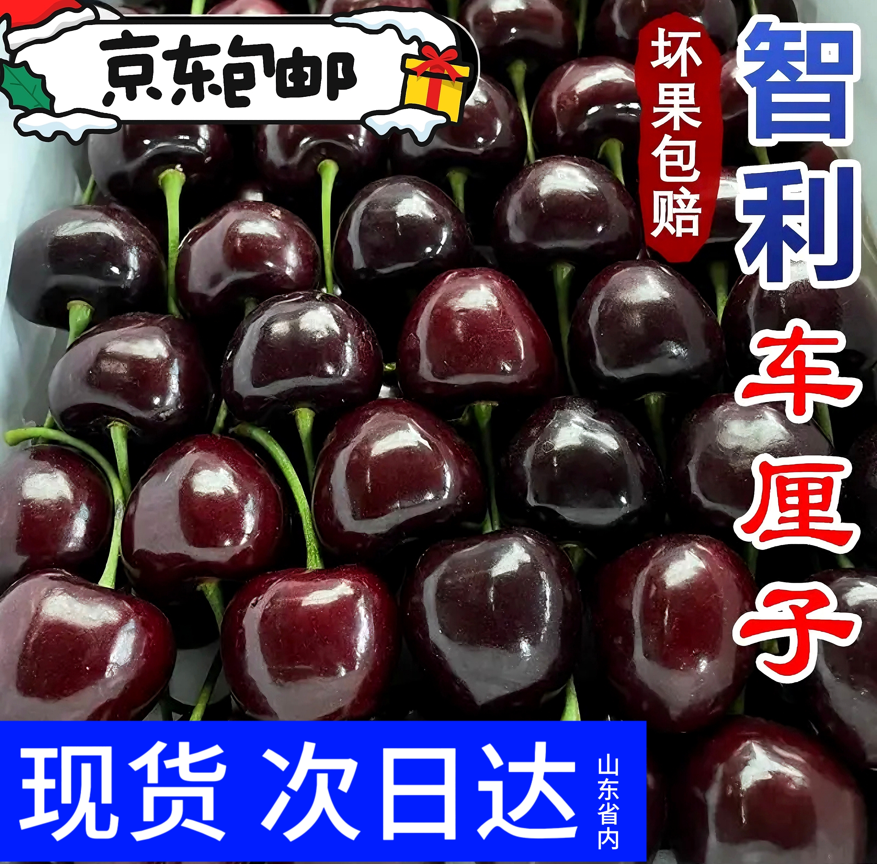 2JD智利车厘子  嘎嘎甜 加黑  内附果径卡