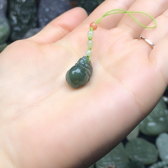 和田玉未镶嵌手机链