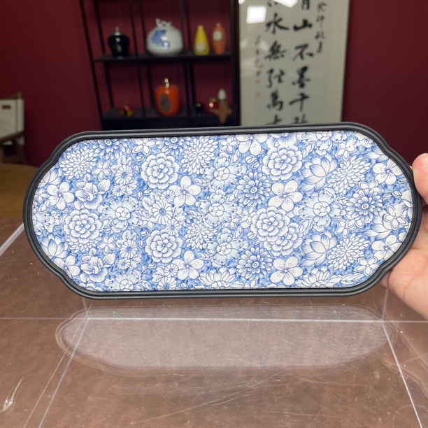 万花吸水茶盘干泡盘@@107