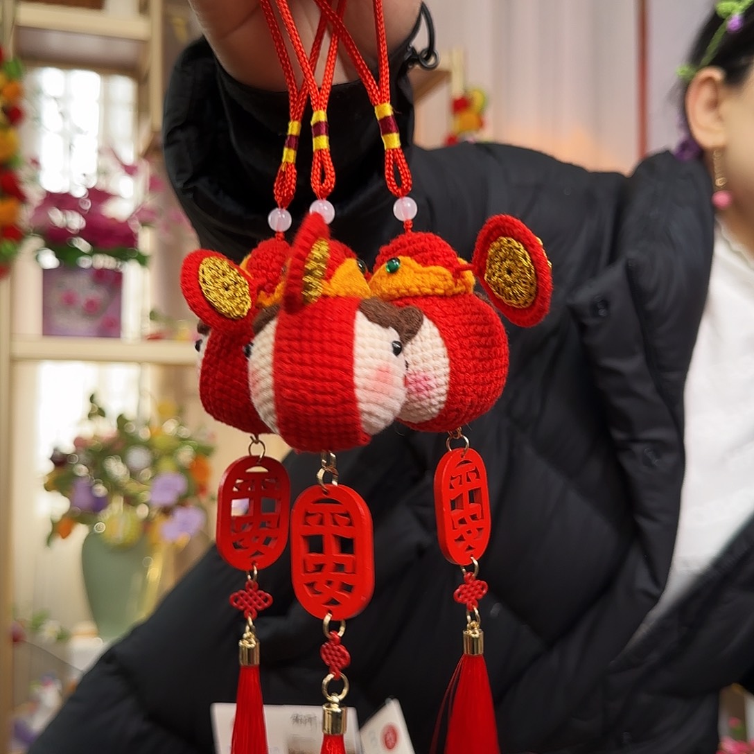 手工钩织设计挂件