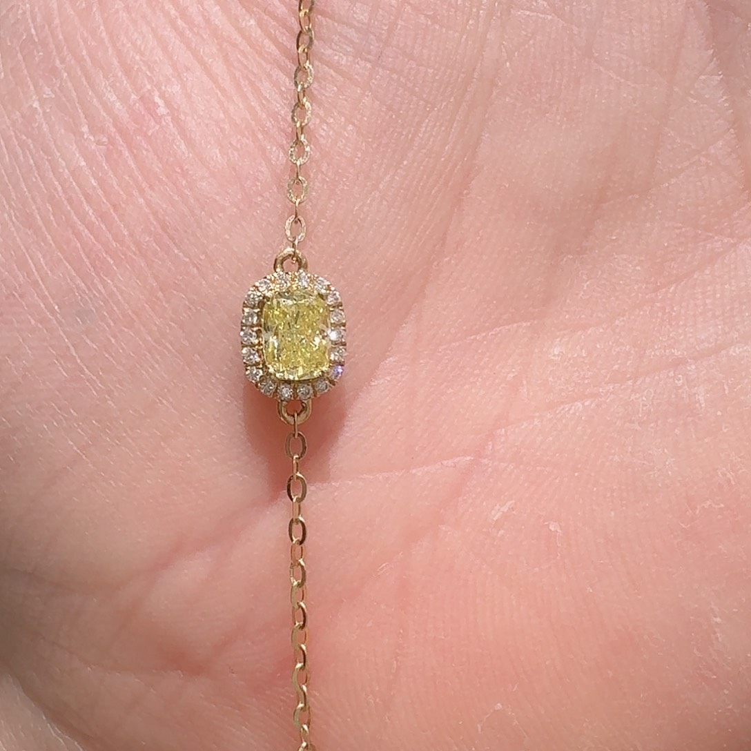 实验室培育钻石18K金镶嵌