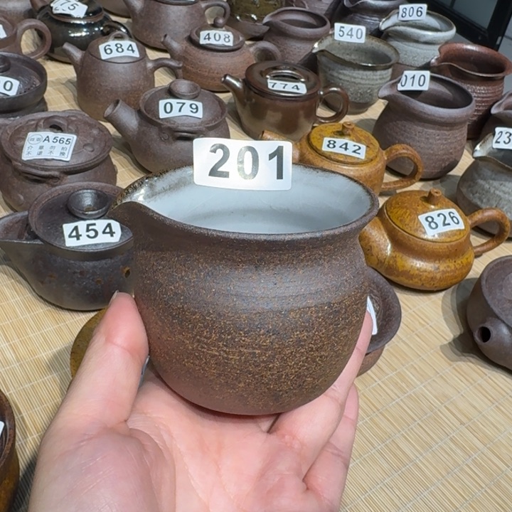 杯粗瓷茶具素胎无釉