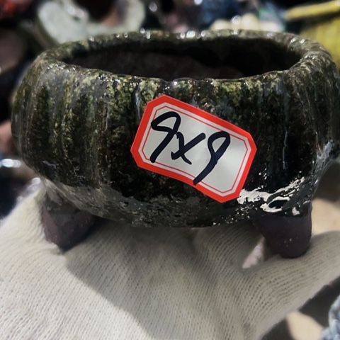 红陶粗陶花盆手工