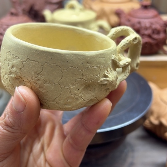 紫砂茶案全手工制作