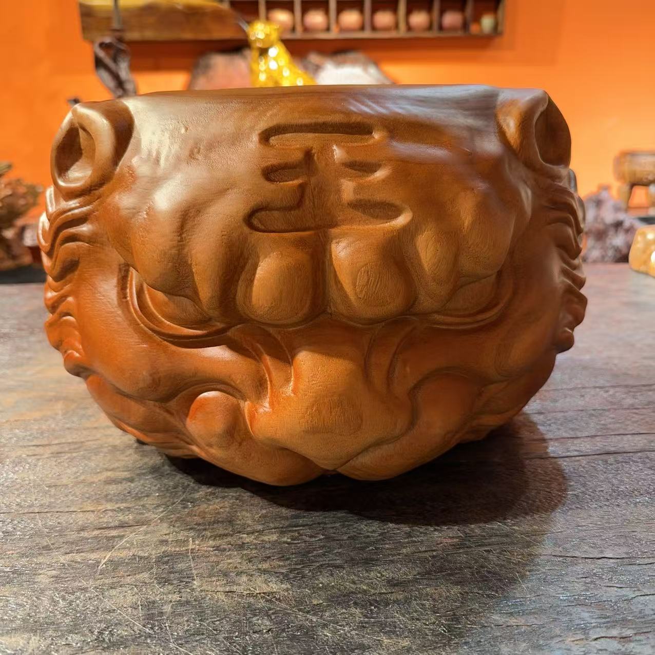 香樟木纯实木老虎凳（40*25）工艺品雕刻雕塑