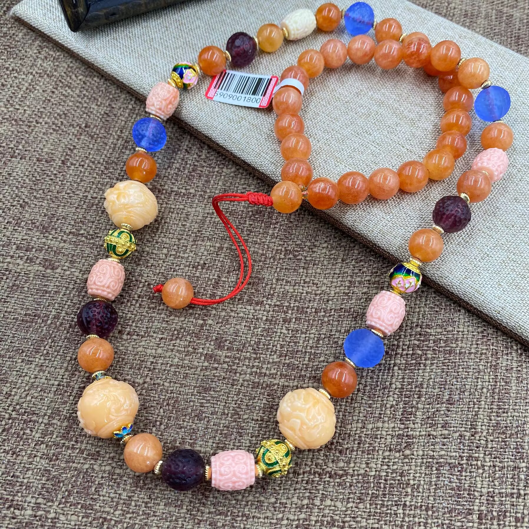 非金属珐琅项链 4367  黄色项链大气时尚个性