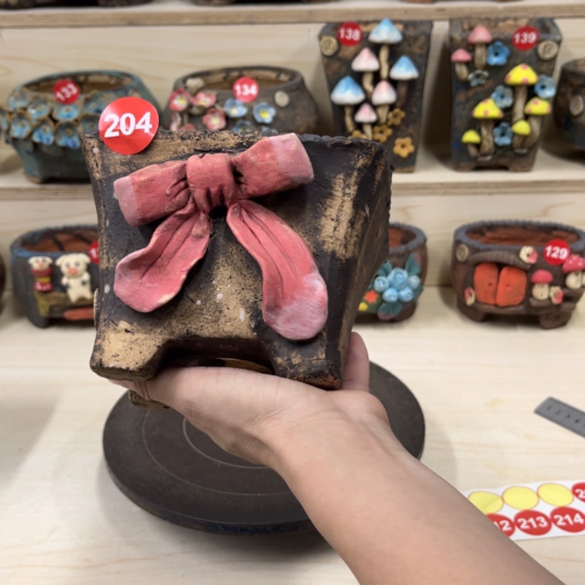 【闪购商品】紫砂花盆204微瑕号内口12×11外高11