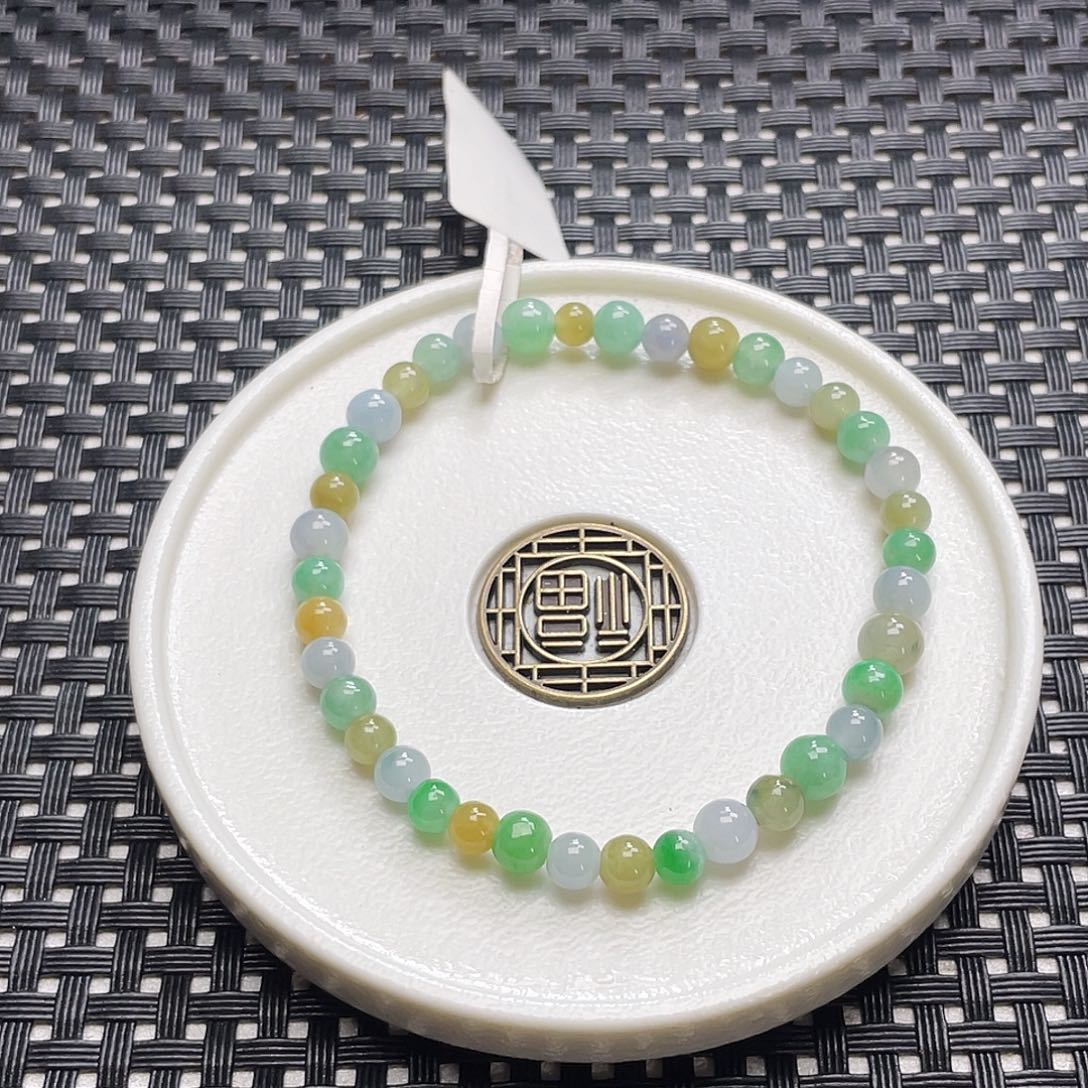 翡翠手链未镶嵌卡4.5