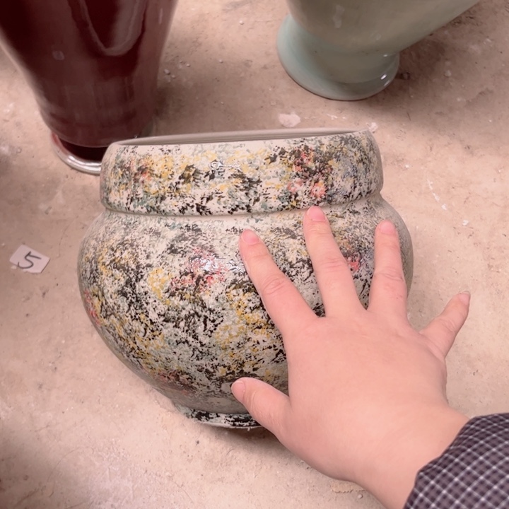 瓷片口17高21瑕景德镇陶瓷