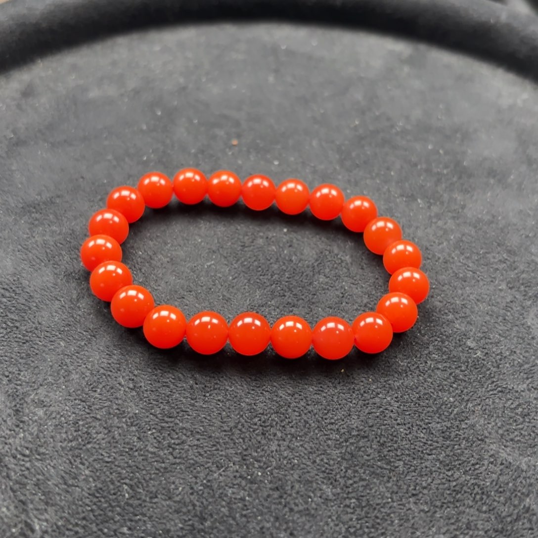 南红玛瑙8+手串未镶嵌简****…