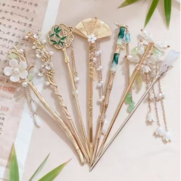 选发簪送福袋  新中式古风流苏发簪女高级感汉服盘发头饰