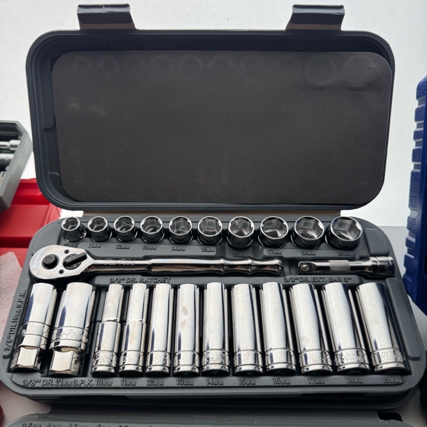 蓝点24件10mm中飞公制套筒组套蓝点工具