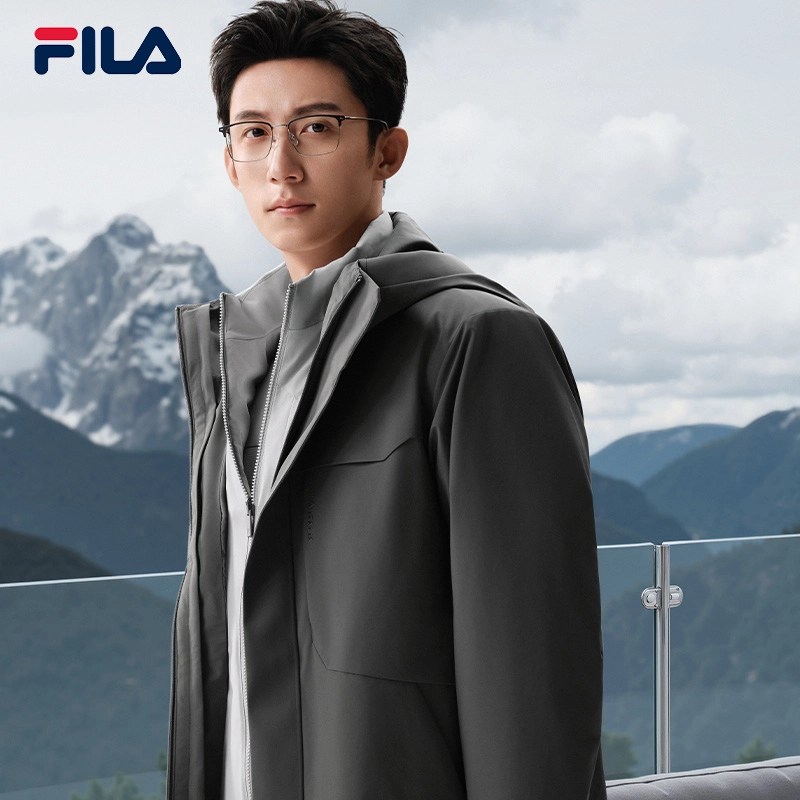 Fila/斐乐男【新雪丽棉服两件套】春季新款菁英商务外套F11M513702F