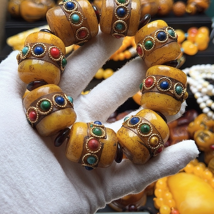 蜜蜡未镶嵌颈饰手串