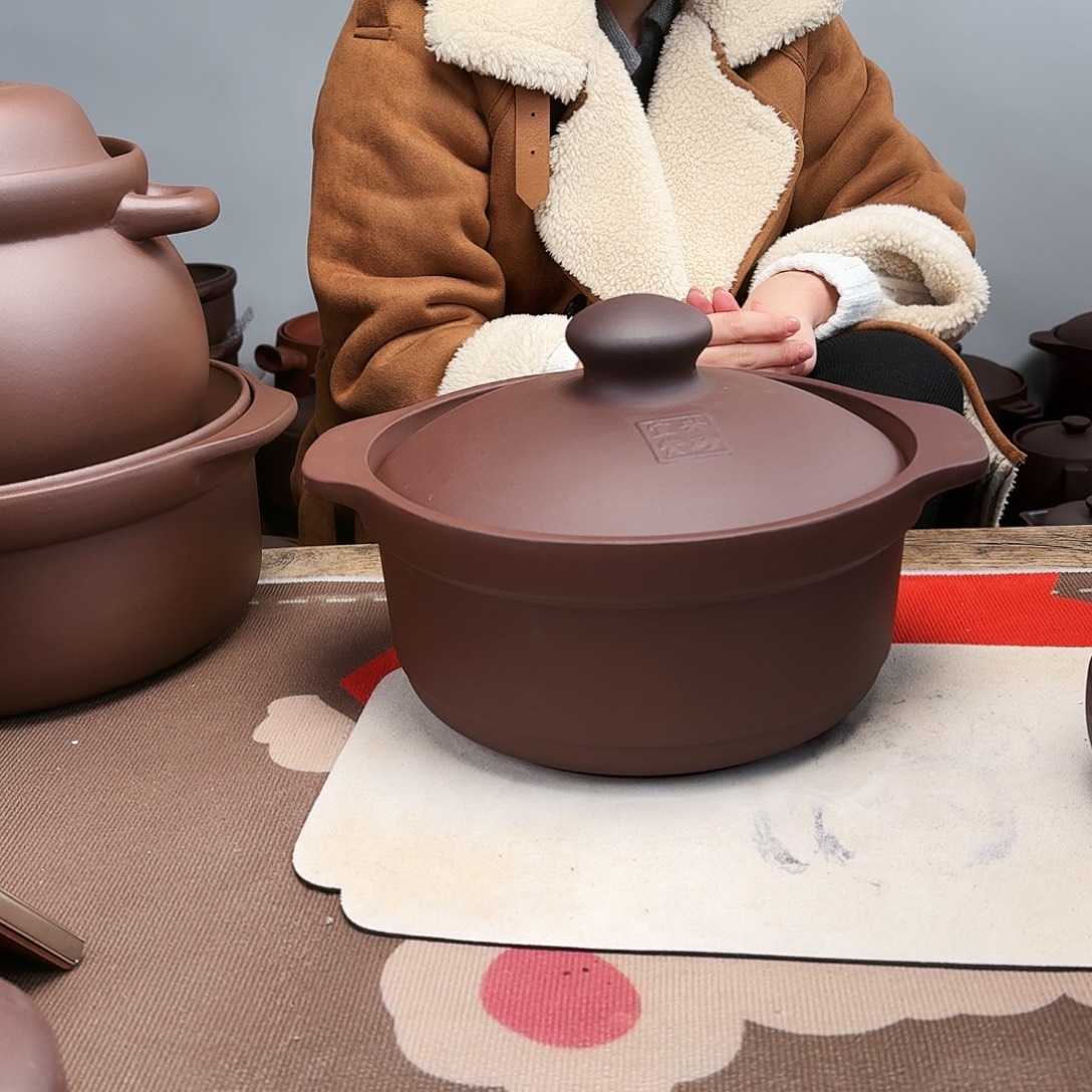 紫砂砂锅4升微瑕的