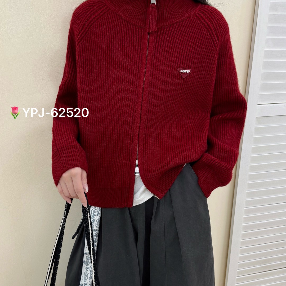 针织极简风立领纯欲风女毛针织衫秋季ins短款高领