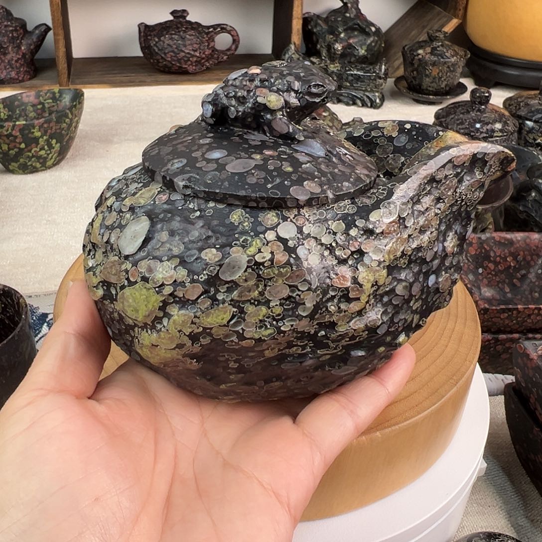 天***）梅花玉老坑天花板茶壶