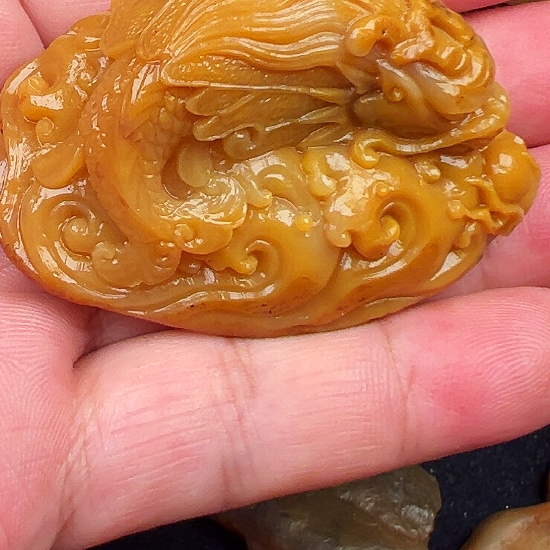 往***首寿山石印石寿山石