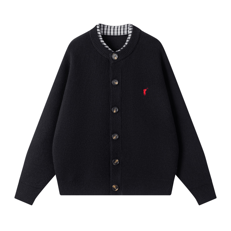 2025年秋季新款’影纹叠奏  云织衣毛‘’男女同款假两件针织衫外套