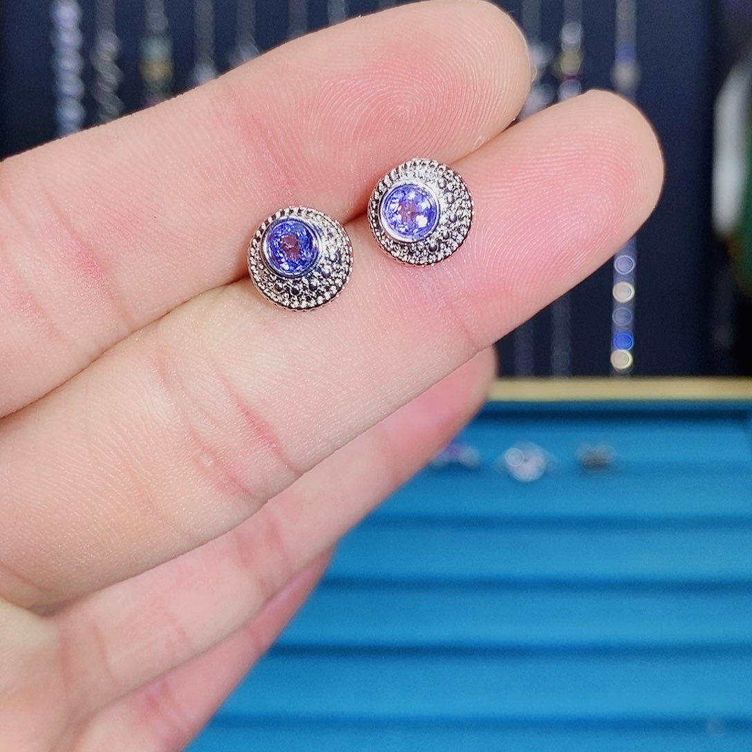 紫晶珠宝半成品银S925镶嵌