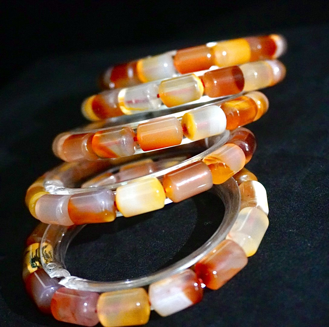 E64 玛瑙桶珠 多样性发其一