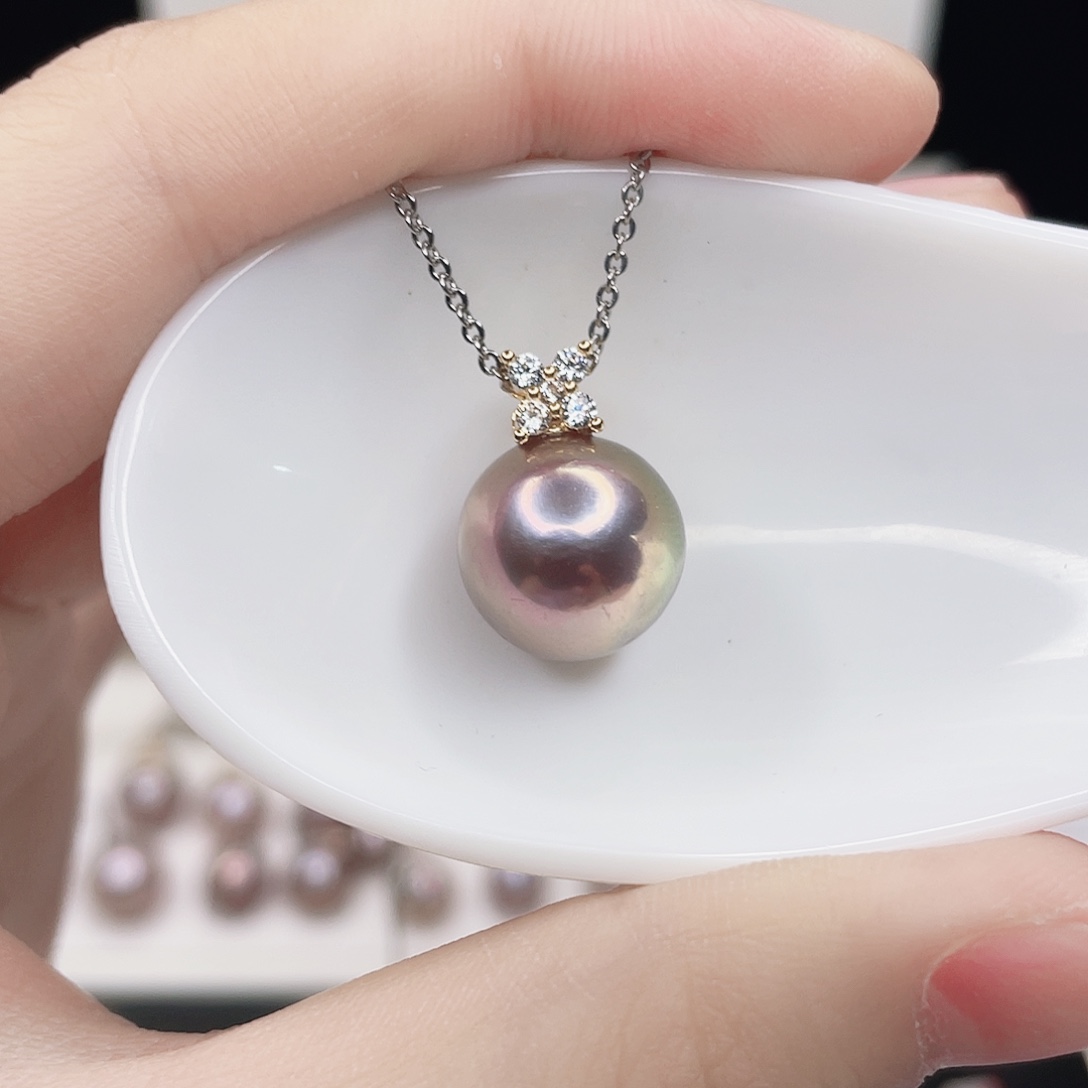 淡水珍珠吊坠(赠链)合金