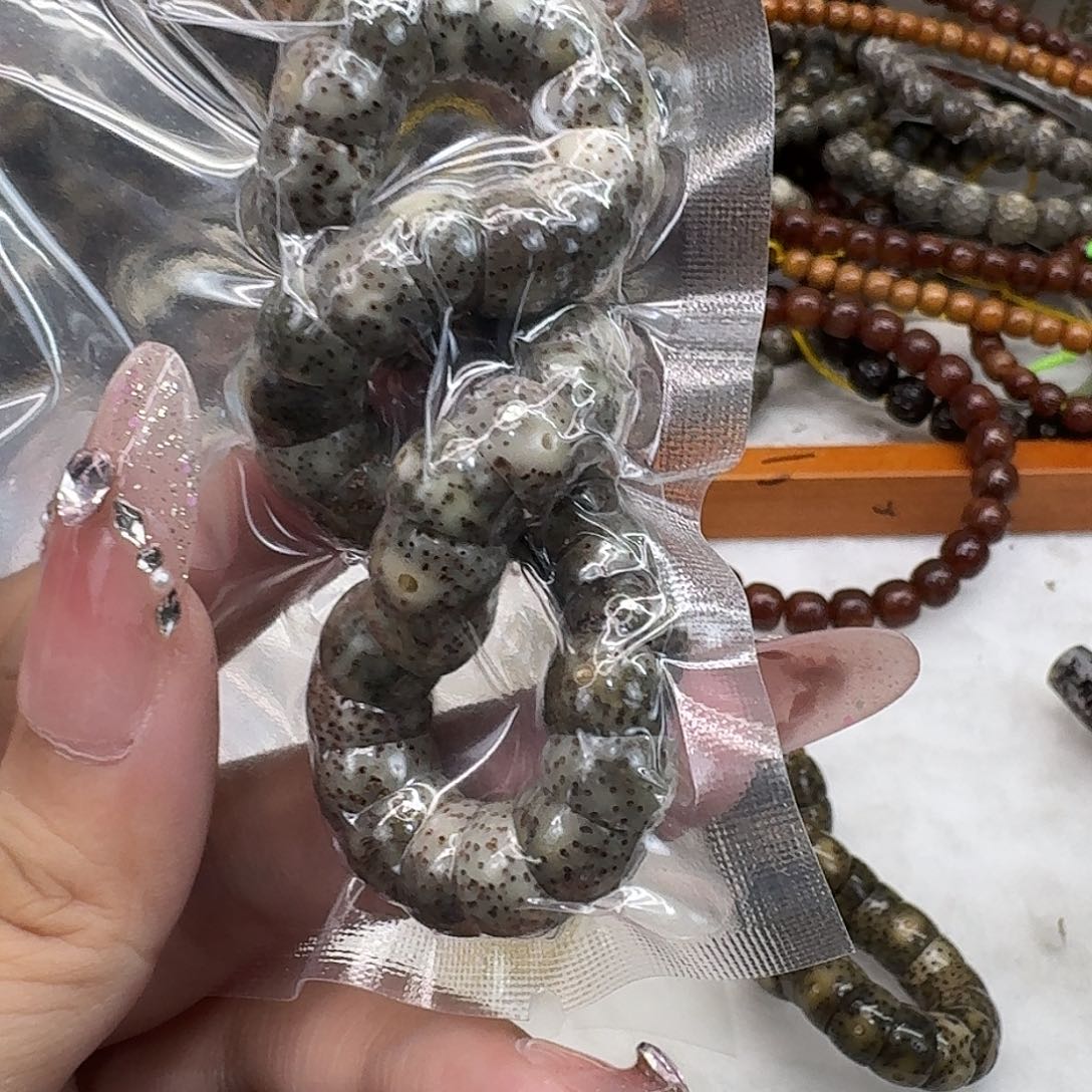 星月菩提手串54荣耀糯冰绿幽灵大肠10