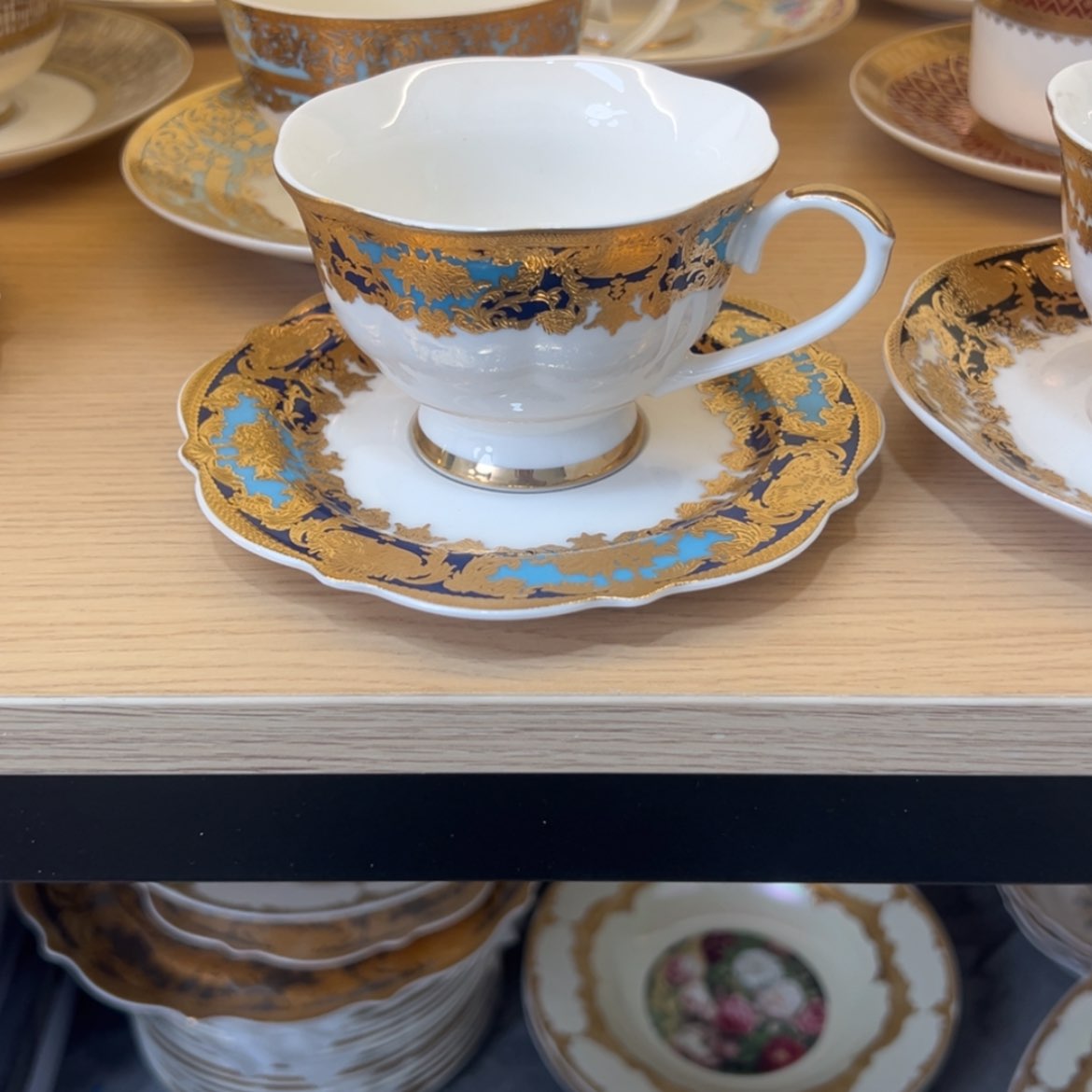 【闪购商品】瓷片220cc容量咖啡杯碟一单一套