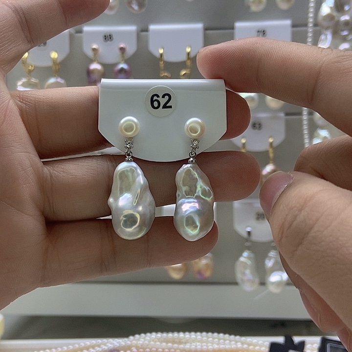 *****淡水珍珠银S925镶嵌颈饰62