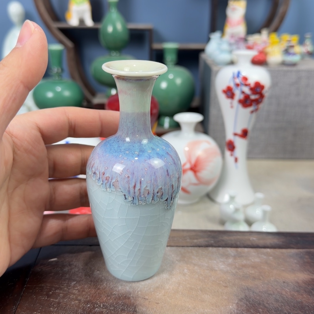 陶瓷手工小花器摆件