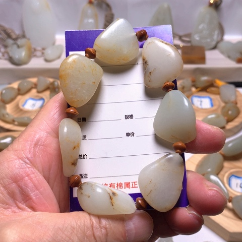 和田玉（白玉）手串未镶嵌
