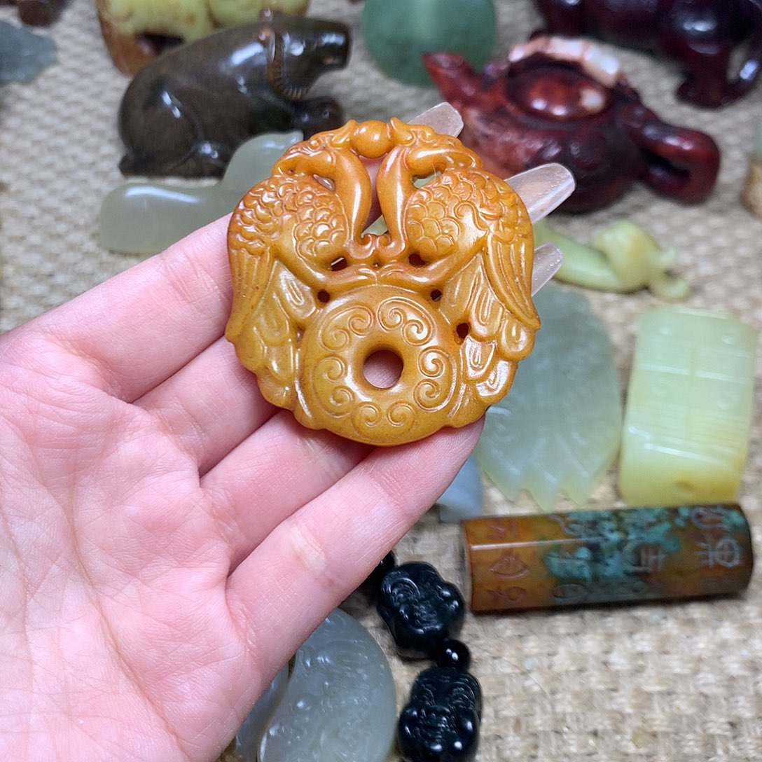 白玉菩提吊坠挂件