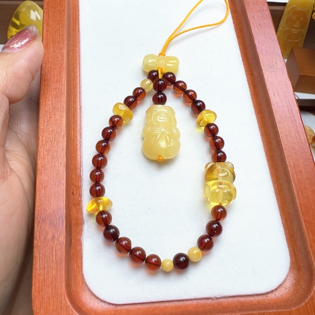 琥珀吊坠(不含链)未镶嵌