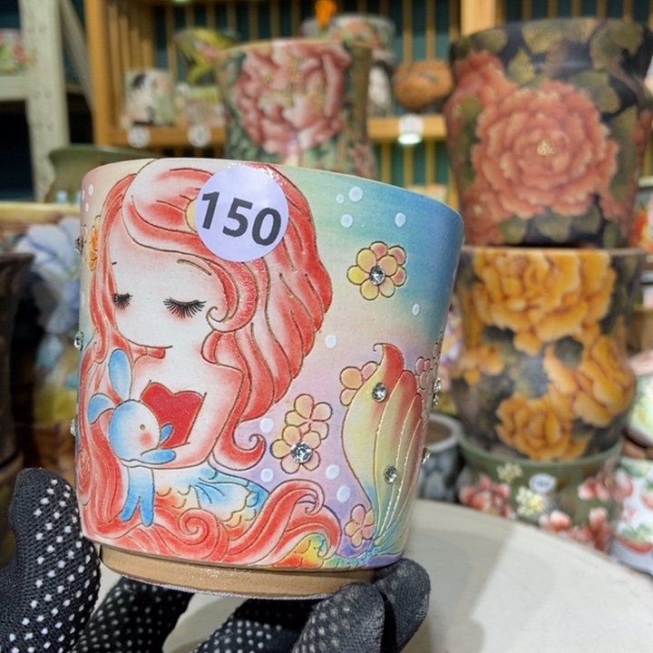 红陶景德镇艺术手绘作品