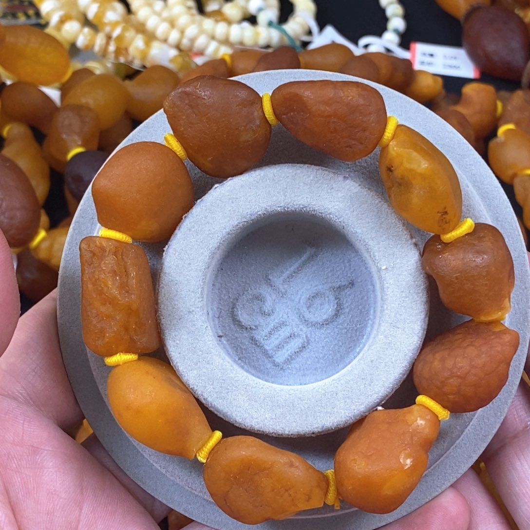 琥珀珠宝奇石未镶嵌天然的海漂籽