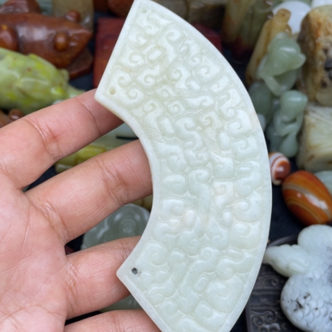 蛇纹石玉未镶嵌颈饰29