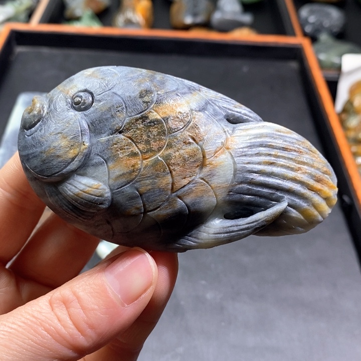 和田玉把件未镶嵌紫***?定制